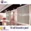 Eco-friendly 3d effect wood decorative wall panel for interior wall and ceiling decoration fireproof 3 panel canvas wall art