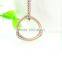 New designed jewelry with three color magnetic circle zircon ring pendant
