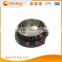 Chi-buy Black cartoon girl Detachable Dual Melamine Pet Bowl antiskid Dog cat food water Bowl,M Size:5.12"LX6.89"WX2.36"H