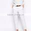 Daijun oem white cotton fashion new pants design for girl and woman trousers