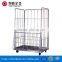 Wholesale collapsible wire mesh warehouse rolling container with long service life