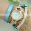 cheap prices top fashion elegance PU leather band watches for girls cheap watch
