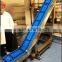 Quick release pvc belt with baffle and side guide conveyor for bean