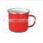 Wholesale travel mug/stainless steel enamel camping mug with custom logo printed