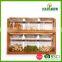 Food grade airtight design 6pcs glass canister set with bamboo rack