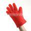 FDA food grade heat resistant silicone gloves for cooking grill bbq