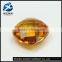 Yellow checker cut artificial corundum gemstones for fashion jewelry