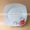 11'' square porcelain custom dinner plates for wedding ceramic dinner plates and dishes Cheap bulk stock