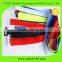 Colorful nylon hook and loop packing strap/adjustable luggage strap with buckle