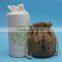 Hot sales good quality drawstring custom round bottle bags.bottle packing bags