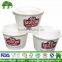 Different size ice cream paper cup disaposable and lids