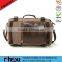 Top Sale Multifunction Comfortable leather canvas weekend bag(CAS16-004)