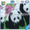 100% polyester cute panda printed bed sheet fabric