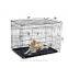 PawHut Pet 42" 2-Door Folding Dog Crate
