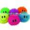 2016 Customized hot sales hairy puffer ball toys, cute flashing puffer toys for kids