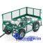Large 4 Whee lWheelbarrow wagon hand pulled garden trolley cart