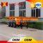 3 axles Unique Flatbed 40ft/20ft Skeleton Container Semi Trailers For Sale