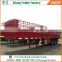 Factory price steel cage cargo fence trailer for grain transportation drop side flatbed stake cargo semi trailer