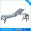 Leisure outdoor plastic-wood sun lounger