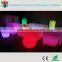 Commercial living room 16 color change led sofa set with tea table
