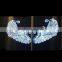 Commercial new style custom hanging LED angel street motif lights christmas decoration