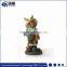 Garden bunny farmer rabbit resin statue with carrot