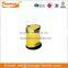 Round stainless steel pedal garbage can with soft close cover