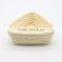 Triangle Rattan Bread Proofing Baskets, Clear Rattan Bannetons