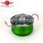 Hot Selling 5pcs Colorized Drum-shaped Stainless Steel Soup Pot Kitchen Cookware With Decal