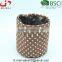 with polka dot printing decorative Fabric flower pot covers
