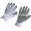 cheap 13 Gauge black nylon PU coated gloves