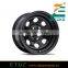 16x7 5x127 Matte Black soft 8 Steel wheels Rims for 07-16 Jeep Wrangler
