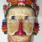 Hand Crafted Wooden Mask of Tribal face Wall Hanging Made In Nepal