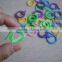 Pony Flat Split 27mm Coloured Plastic Crochet Ring Marker