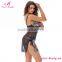 Hot Sale Lace Transparent Babydoll Sexy Sleepwear Lingerie Set