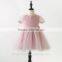 Lace Flower Ruffle Sleeve Back Bow Tie Dress Toddler Girl 2017 New Dress