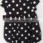 2016 Fashion Baby Girls White Dots Dress With Knit Pants for Summer