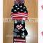 winter fashion wool &acrylic knitted scarf hat set factory