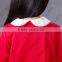 Children's sweater for girls high quality casual red cardigan in stock