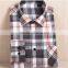 best selling cheap cotton linen red blue plaid tartan flannel shirts