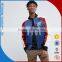 Amazing Quality OEM White Red Denim Combination Bomber Jacket