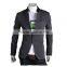 MOQ 1 pc cotton and polyester mixed stand collar british style tunic suit for man
