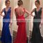 Fashion Deep V Neck Backless Maxi Long Dresses Lace Sexy Women Prom Dress for Sale