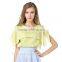 A loose sleeveless chiffon blouse on the side of a lotus leaf women shirt SD96