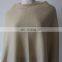 12gg Knitted v Neck Pure Cashmere Poncho With Lurex