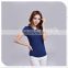 Ladies' short sleeves crew neck fitted base T-shirt Spring Summer