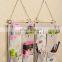 Vintage Jute Wall Hanging Storage Organizers Household Supplies Cleaning Pocket