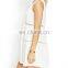 CHEFON Cotton fabric crochet white dress
