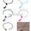 Stylish Glass Beads Pom Pom Tassel Necklaces