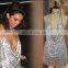 new design dress metal diamond night club sexy dress wholesale gold sliver backless halter dress for adult